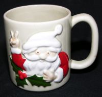 Otagiri SANTA Christmas Sculpted Coffee Mug